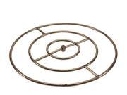 HPC Round Natural Gas Fire Pit Burner Ring 36 Inch High Capacity Stainless Steel