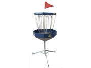 DGA Mach Lite Portable Disc Golf Practice Basket Blue Steel Frame PDGA Approved