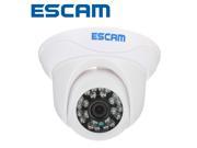 ESCAM H.264 1 4 inch Color CMOS Sensor Indoor 720P HD IP Camera Wired 1280×720 Motion Detection Day Night Vision Plug and Play Internet Access Smart Phone View