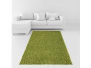 Maxy Home 5 x 7 Green Plain Solid Color Soft Shag Contemporary Area Rug 5 feet by 7 feet