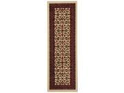Maxy Home 2 8 x 9 10 IVORY Floral Traditional Rubber Back Non Skid RUNNER Rug HMM5082