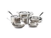 All Clad d5 Brushed Stainless 10 Piece Cookware Set