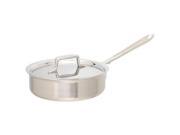 All Clad d5 Brushed Stainless Saute Pan 2 qt