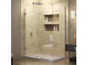 DreamLine Unidoor Plus 29 in. W x 30 3 8 in. D x 72 in. H Hinged Shower Enclosure Oil Rubbed Bronze Finish Hardware