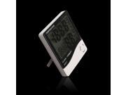 2 pcs Indoor LCD Digital Temperature Humidity Meter Tester Thermometer Clock Alarm F C
