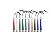 Precision Touch 10 PACK Teardrop Stylus Touch Pen For iPad iPhone Samsung Galaxy Multi Color
