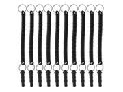 Precision Touch 10 PACK Short Coiled Tethers Touch Pen For iPad iPhone Samsung Galaxy Black