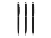 Precision Touch 3 PACK Slim Stylus Touch Pen For iPad iPhone Samsung Galaxy Black