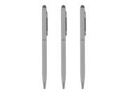 Precision Touch 3 PACK Slim Stylus Touch Pen For iPad iPhone Samsung Galaxy Silver