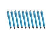 Precision Touch 10 PACK Soft Touch Stylus Touch Pen For iPad iPhone Samsung Galaxy Blue