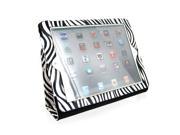 Zebra Design Leather Case Smart Cover Protector Stand For Apple New iPad 2 3 4