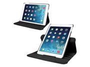 Black 360 Degree Rotating PU Leather Case Smart Cover Stand for Apple Ipad Air 5