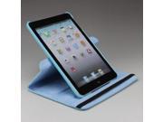 Apple Ipad Mini Light Blue 360 Degree Rotating Leather Case Smart Cover Stand