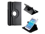 Black Leather 360 Rotating Case Cover Skin for Samsung Galaxy Tab 3 8 P8200