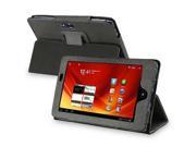 Black Folio Leather Case Protector Cover For Acer a100 7 Tablet PC with Stand