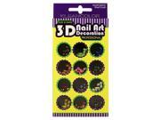 3 Pack KLEANCOLOR 3D Nail Decoration Oval Crush