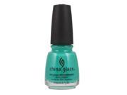 3 Pack CHINA GLAZE Nail Lacquer with Nail Hardner Turned Up Turquoise