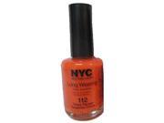 6 Pack NYC Long Wearing Nail Enamel Times Square Tangerine