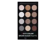 6 Pack CITY COLOR Brown Sugar Eye Shadow Palette 12 Shades