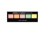 3 Pack CITY COLOR Correct Perfect Palette 5 Shades