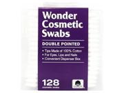 6 Pack Wonder Double Pointed Cosmetic Swabs 128 Count