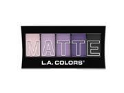 6 Pack L.A. Colors Matte Eyeshadow Purple Cashmere