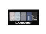 3 Pack L.A. Colors Matte Eyeshadow Blue Denim