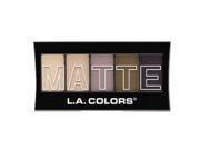 6 Pack L.A. Colors Matte Eyeshadow Natural Linen