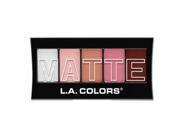 3 Pack L.A. Colors Matte Eyeshadow Pink Chiffon