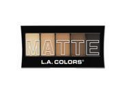 3 Pack L.A. Colors Matte Eyeshadow Brown Tweed
