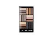 6 Pack L.A. COLORS 18 Color Eyeshadow Downtown Brown