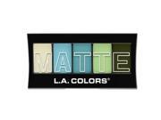 6 Pack L.A. Colors Matte Eyeshadow Teal Argle
