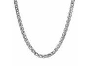 4mm Solid Stainless Steel Wheat Chain Necklace 19.5