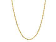 2mm 14k Gold Plated Twist Nugget Chain Necklace 36