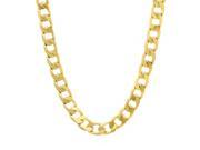 6mm 14k Gold Plated Cuban Link Curb Chain Necklace 36