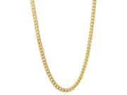 3mm 14k Gold Plated Flat Cuban Link Curb Chain Necklace 22