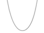2mm Durable Solid Stainless Steel Rounded Box Link Chain Necklace 16