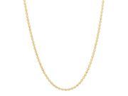 1.8mm Gold Plated Solid .925 Sterling Silver Jianzi Chain Necklace 18
