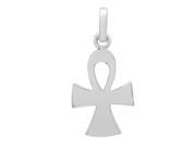 Highly Polished .925 Sterling Silver 25 mm Ankh Cross Relic Pendant