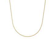 1.7mm 14k Gold Plated French Rope Chain Necklace 16