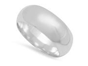 Simple Wedding Band Ring Traditional Dome Standard Fit in Sterling .925 Silver Size 7