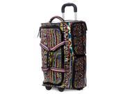 SAKROOTS ARTIST CIRCLE Rolling Duffel Bag Luggage Neon One World