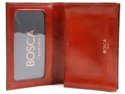 Bosca Old Leather Collection Gusseted Card Case Cognac