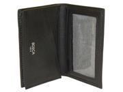 Bosca Nappa Vitello Collection Gusseted Card Case Black