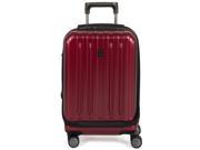 Delsey Titanium International Carry On Expandable Spinner Trolley Black Cherry