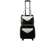 Hang Accessories Set Trolley Bag with Tote Black White