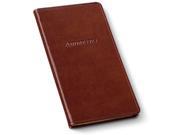Gallery Leather Pocket Address Book Acadia Leather Tan