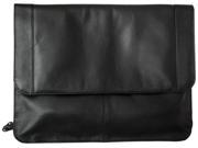 Winn Harness Cowhide Leather Letter Size Underarm Portfolio Black