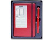 Lamy Safari Red Fountain Pen Red Noteletts Set