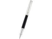 Waldmann Tuscany Rollerball Pen Black Lacquer Sterling Silver Cap Lines
